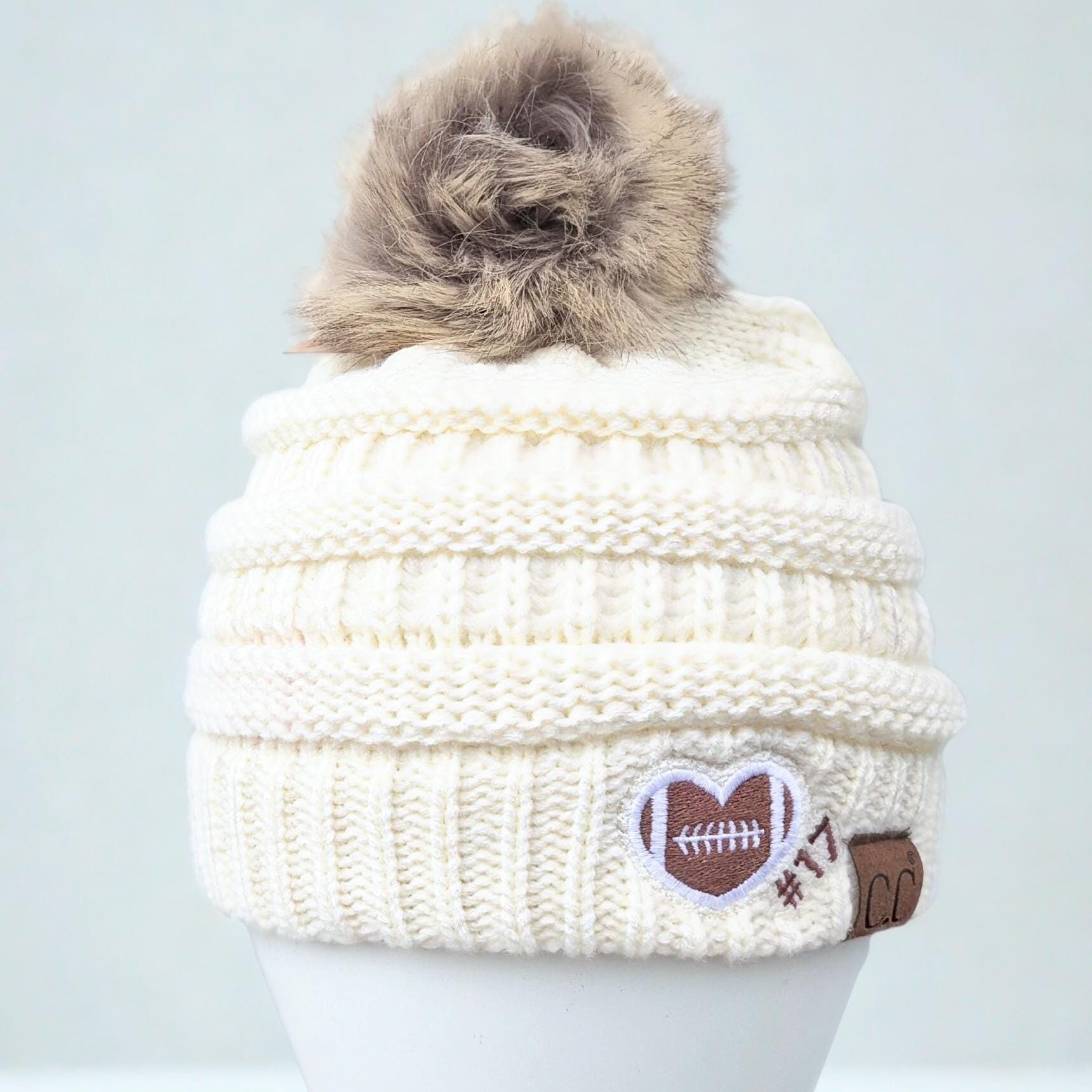 Carhartt Ivory Embroidered Knit Beanie Carhartt Beanie Embroidery | TikTok main image 4
