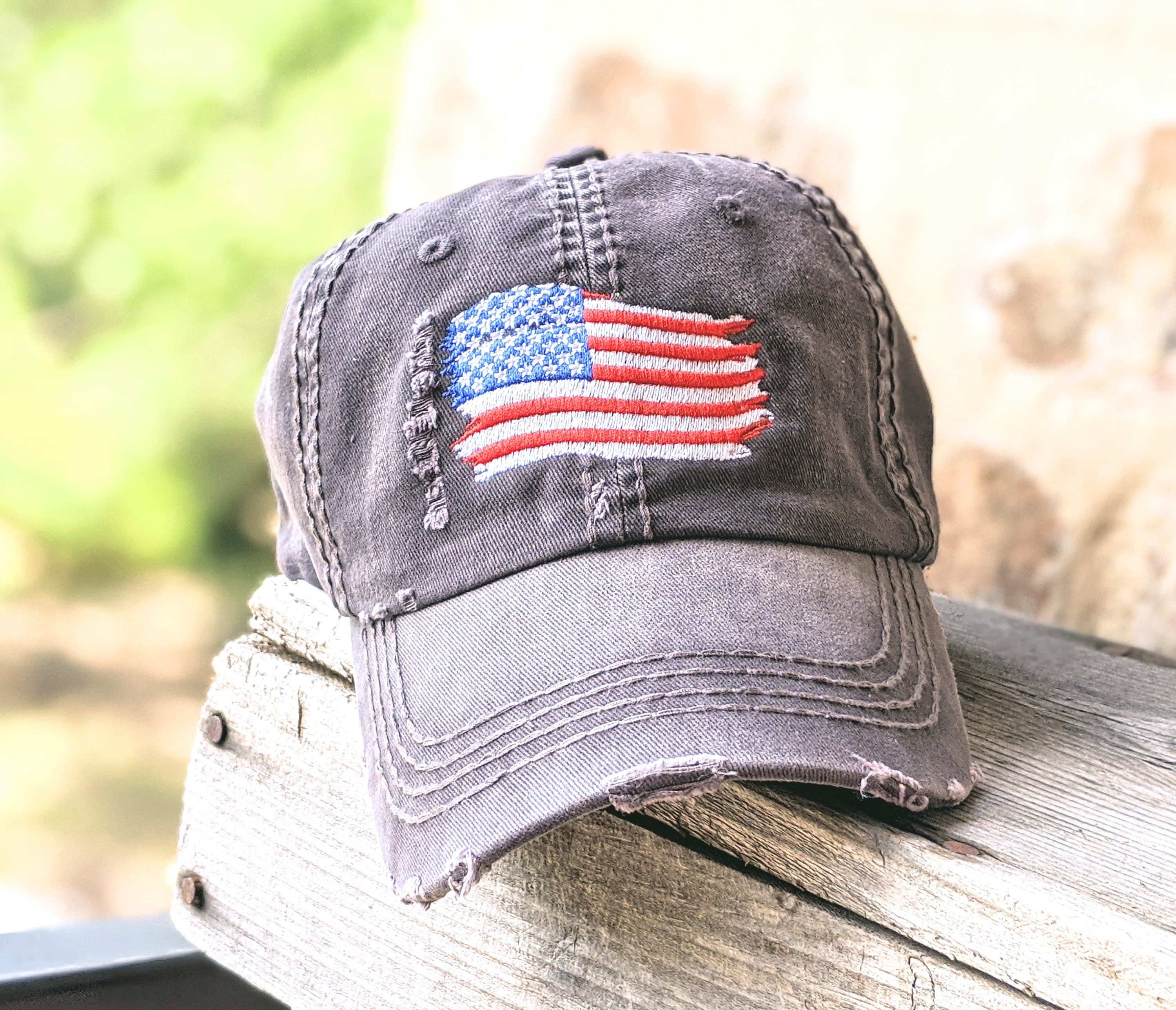 Lady Veteran Distressed Baseball Hat – Lady Brigade