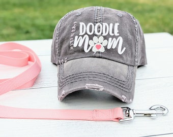 Women's Goldendoodle Doodle Mom or Mama Hat, Embroidered Goldendoodle Dog Cute Baseball Cap, Birthday Gift Present Clothing Owner Wife