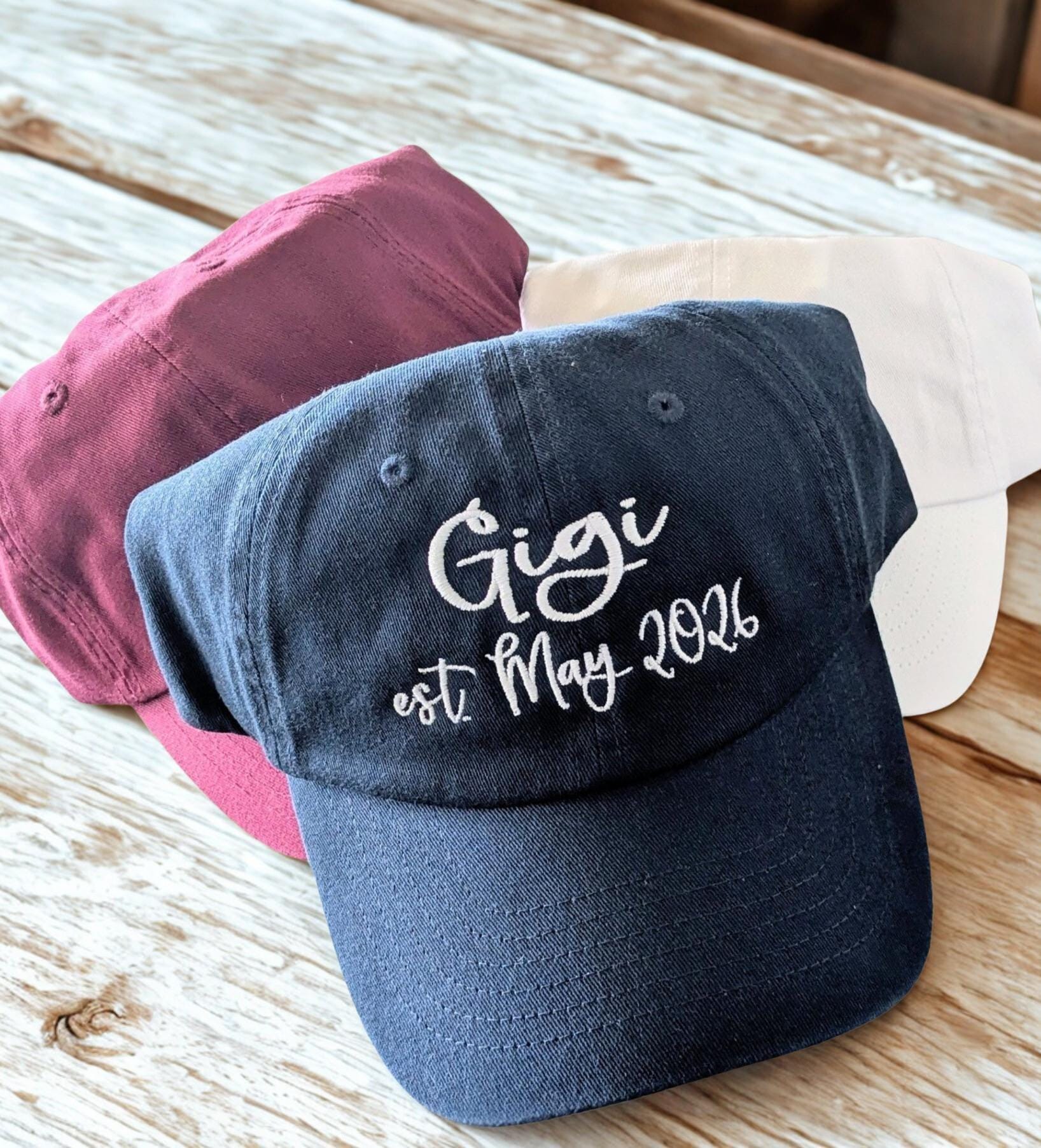 Custom Embroidered Baseball Cap: Personalized Text, Unisex Cotton Hat ...