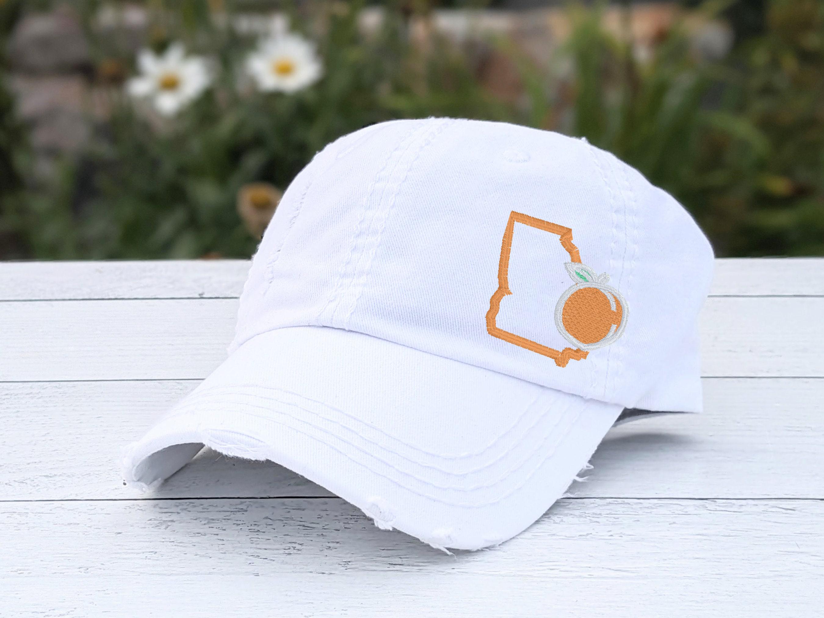 Embroidered Georgia Peach Hat: Women