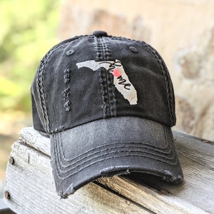 Women&#39;s Florida hat, women&#39;s Florida baseball cap, Florida hat, Florida Baseball cap, Florida home hat, Florida housewarming gift, Florida
