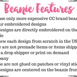 Thin Blue Line Beanie, Flag Heart Optional Badge Number, LEO Wife Mom, Winter Hat imagem 6