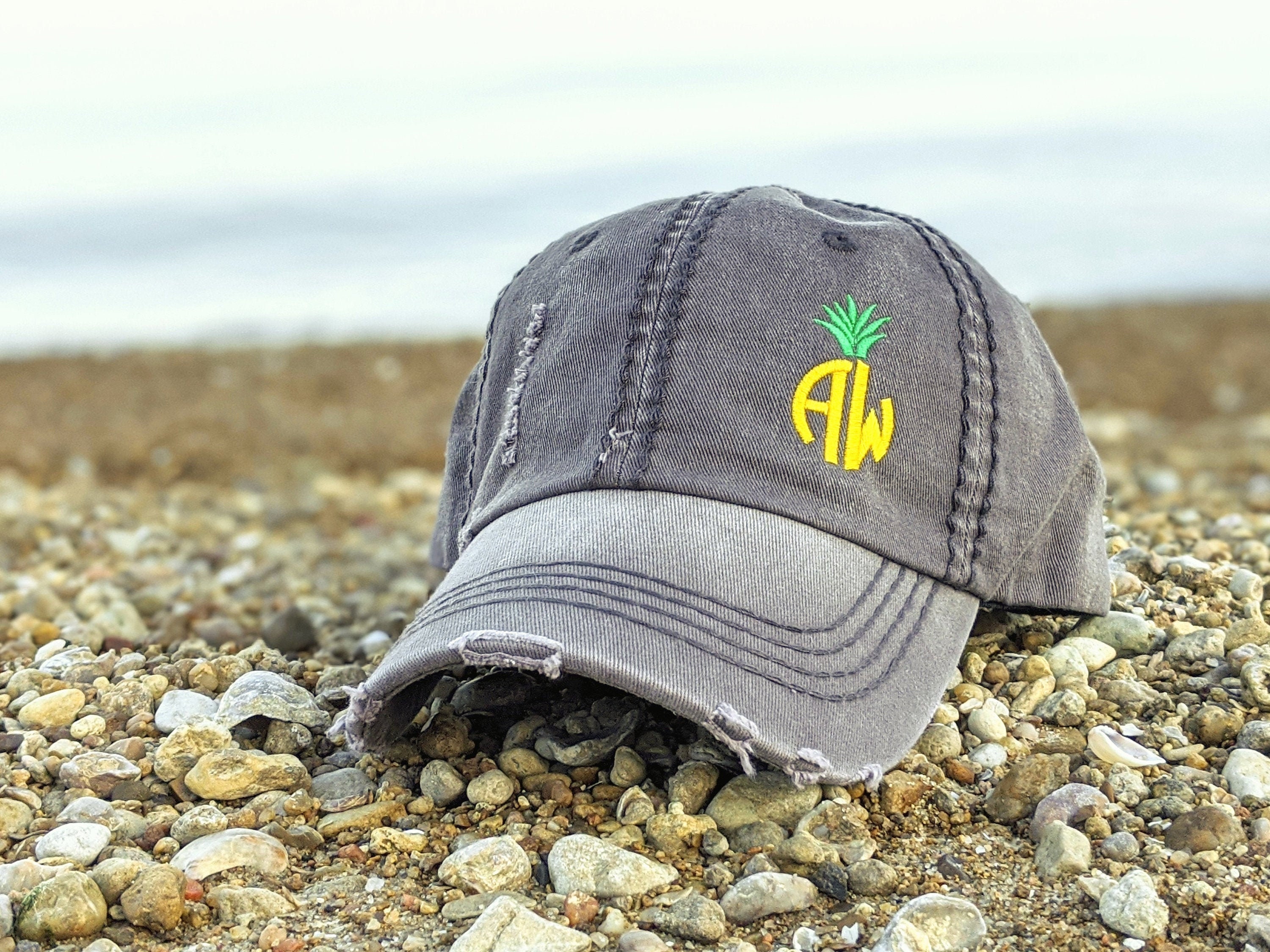 Monogrammed Pineapple Hat: Initials Women display picture 3