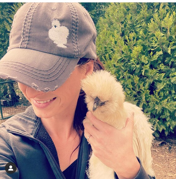 Silkie Chicken Baseball Cap Silkie 