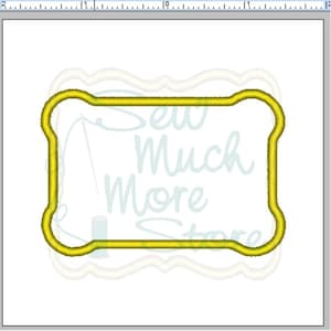 BORDER &quot;D&quot; from PACK #2 - 3 INCH - Applique – Machine Embroidery File | applique | rectangle | patch