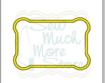 BORDER "D" from PACK #2 - 3 INCH - Applique – Machine Embroidery File | applique | rectangle | patch