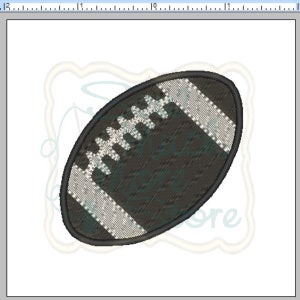 Football Embroidery File - 2.5 INCH - Machine Embroidery File - sports - football - ball - fill stitch