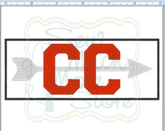Cross Country Embroidery File - 6 INCH - Machine Embroidery File - sports - running - arrow - CC - fill stitch