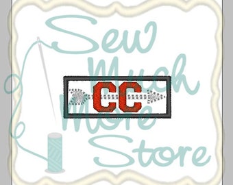 Cross Country Embroidery File - 2 INCH - Machine Embroidery File - sports - running - arrow - CC - fill stitch - applique