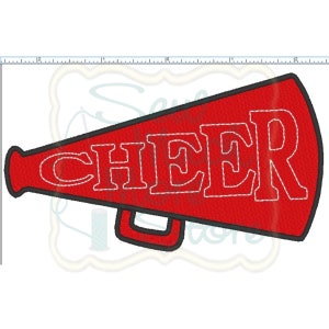 CHEER Embroidery File - 5 INCH - Machine Embroidery File - sports - cheerleading - cheering - fill stitch