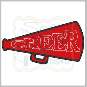 CHEER Embroidery File - 4 INCH - Machine Embroidery File - sports - cheerleading - cheering - fill stitch