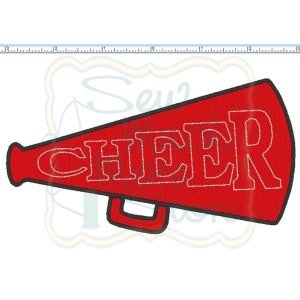 CHEER Embroidery File - 6 INCH - Machine Embroidery File - sports - cheerleading - cheering - fill stitch
