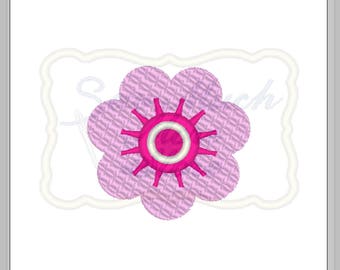 Flower - 2 inch Machine Embroidery File - Lilly Bimble Original Design | woodland | nature | cute | fill stitch | plant | pedals | daisy