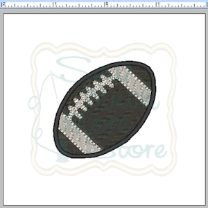 Football Embroidery File - 2 INCH - Machine Embroidery File - sports - football - ball - fill stitch