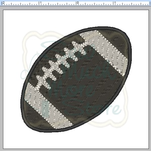 Football Embroidery File - 3 INCH - Machine Embroidery File - sports - football - ball - fill stitch