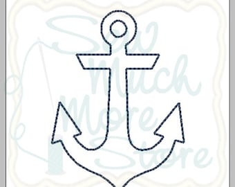Anker - 3,25 INCH - machineborduurbestanden direct downloaden - omtrek - vilten stoffen - nautisch