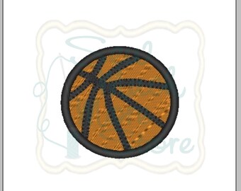 Basketball Embroidery File - 2 INCH - Machine Embroidery File - sports - basketball - ball - fill stitch