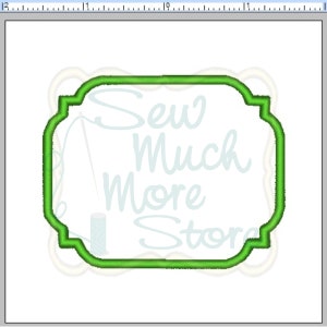 May include: Green outlined frame with the text "Sew Much More Store" inside.