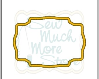 BORDER "L" from PACK #4 - 3 INCH - Applique – Machine Embroidery File | applique | fancy | rounded | rectangle | patch