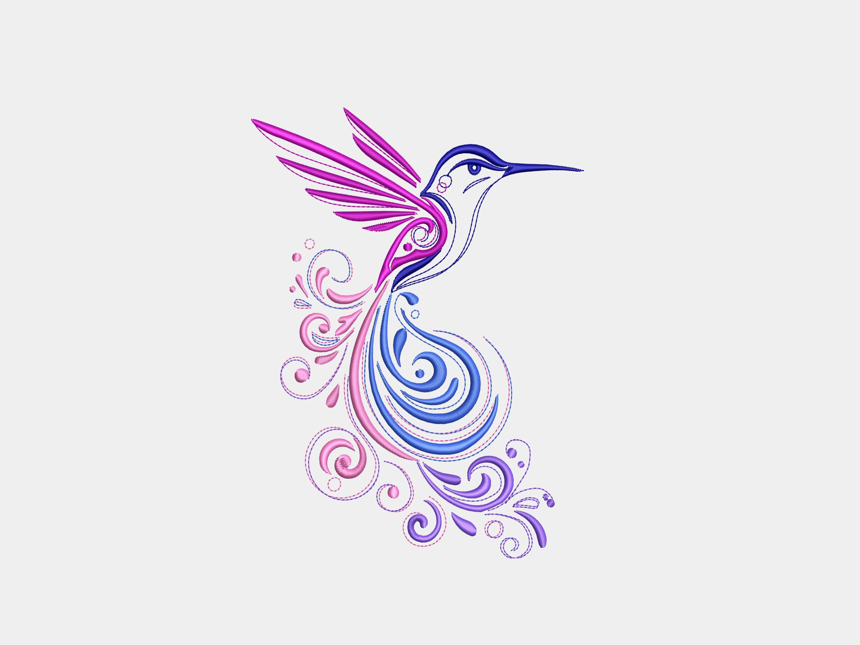 Hummingbird in Patterns - Etsy