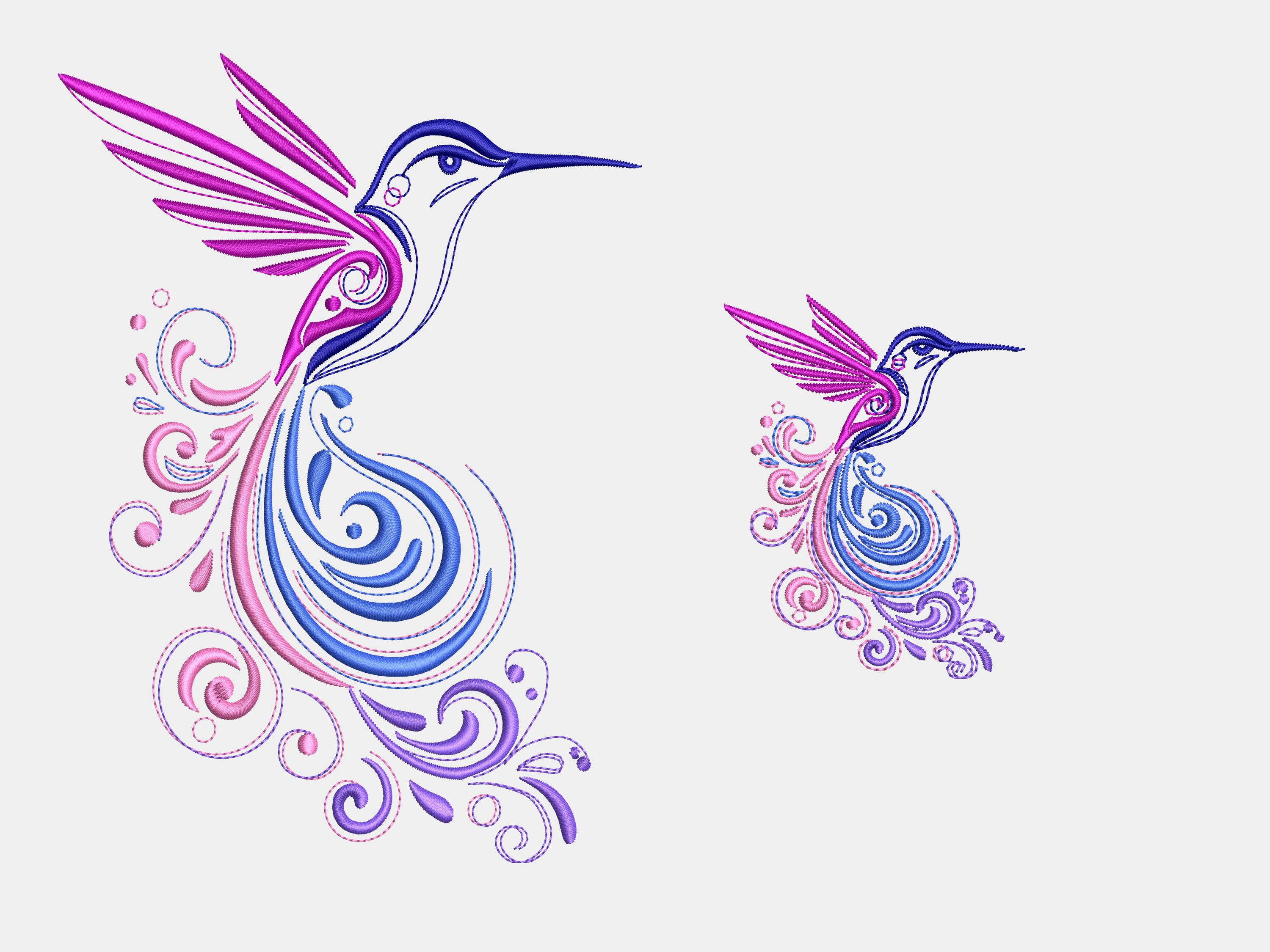Hummingbird in Patterns - Etsy