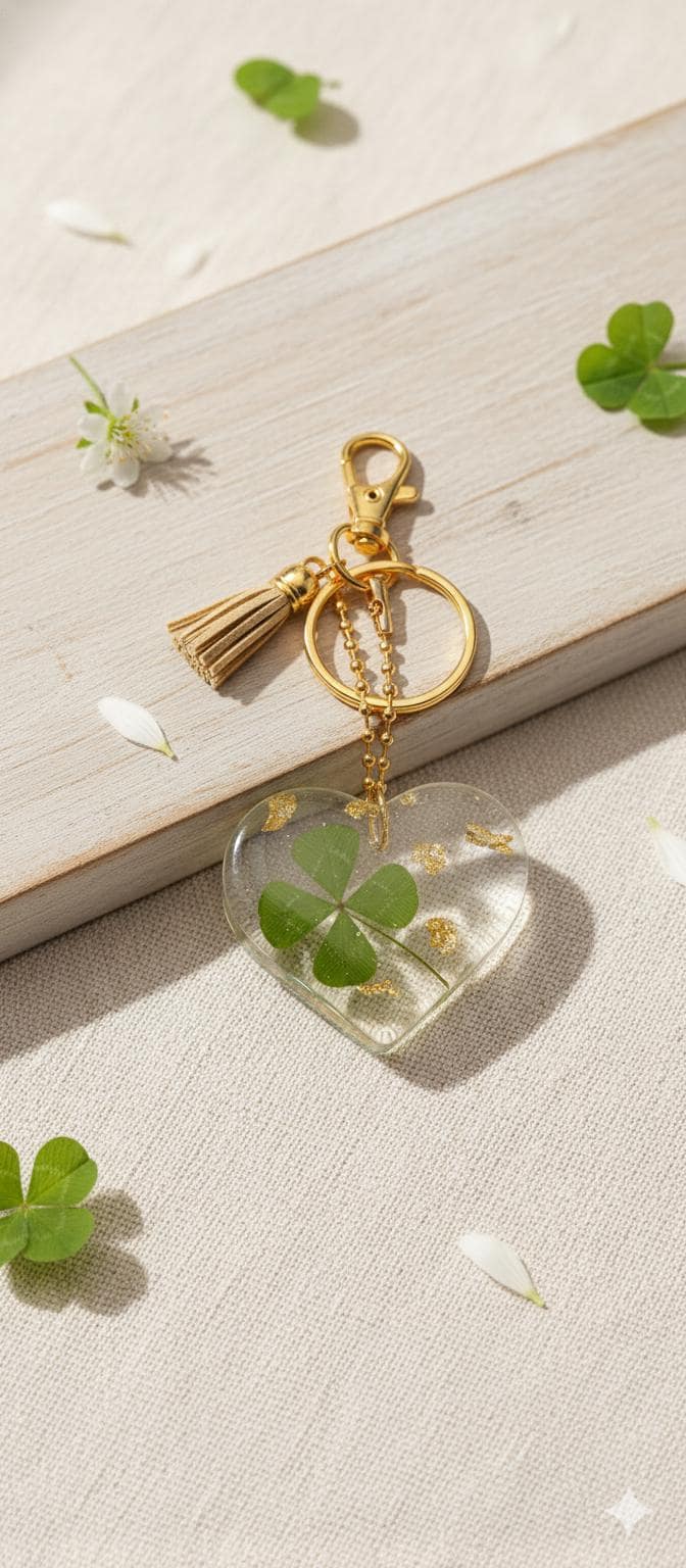 24 Fiori Secchi Di Quadrifoglio Verde | Portafortuna Naturale 4-6 Cm | Con Stelo | Per Decorazioni, Segnalibri, Ghirlande E Fai Da Te