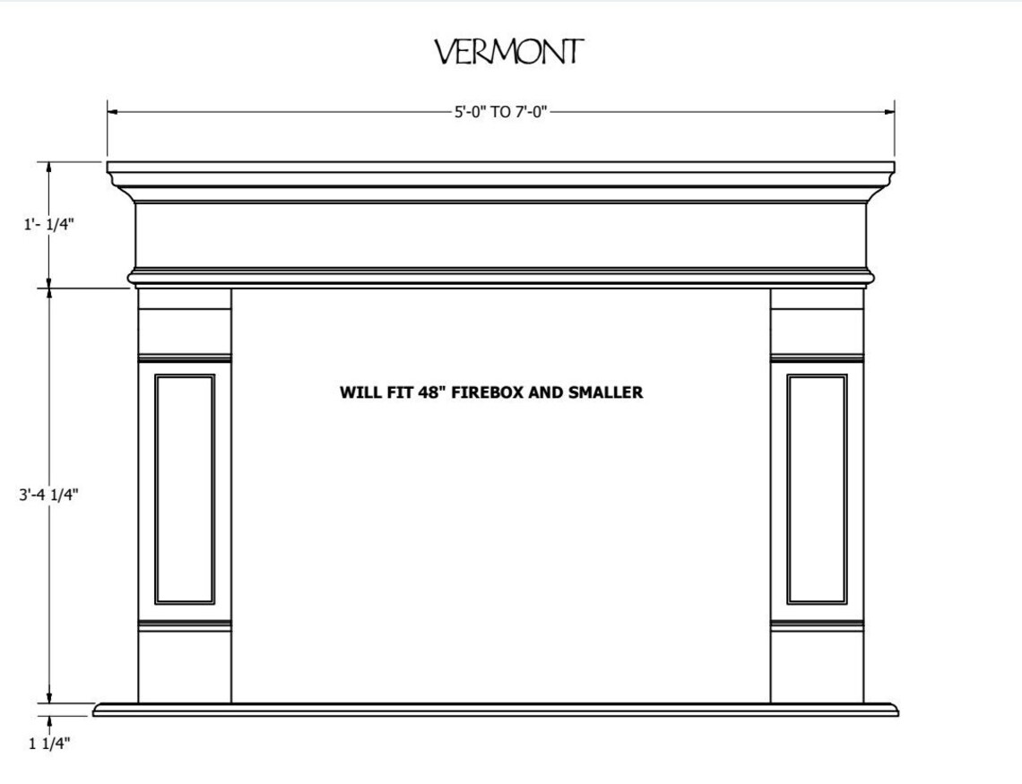 Chimenea de piedra fundida de lujo de Vermont | Etsy