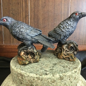 Ravens Raven Statues Birds Raven Symbolism Spirit Animals Witch Familiars Ravens are Spirit Messengers Raven Folk Lore Shaman Medicine