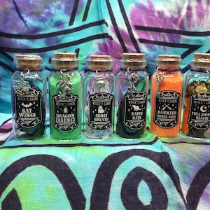 Potion Bottles Halloween Decoration Halloween Novelty’s Witchy Bottles Apothecary Novelty Bottles Fairy Bottles