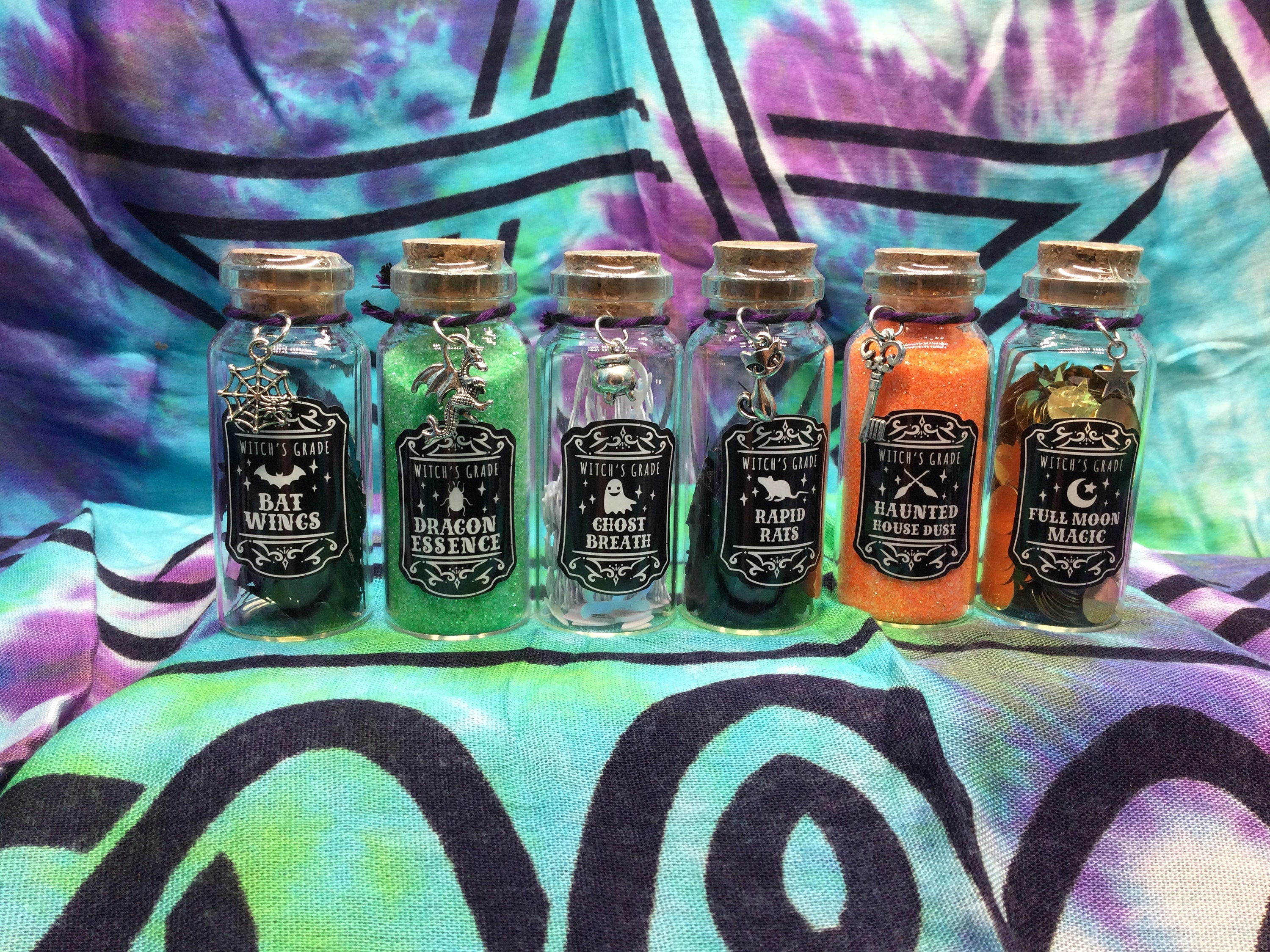 Potion Bottles Halloween Decoration Halloween Noveltys Witchy Etsy