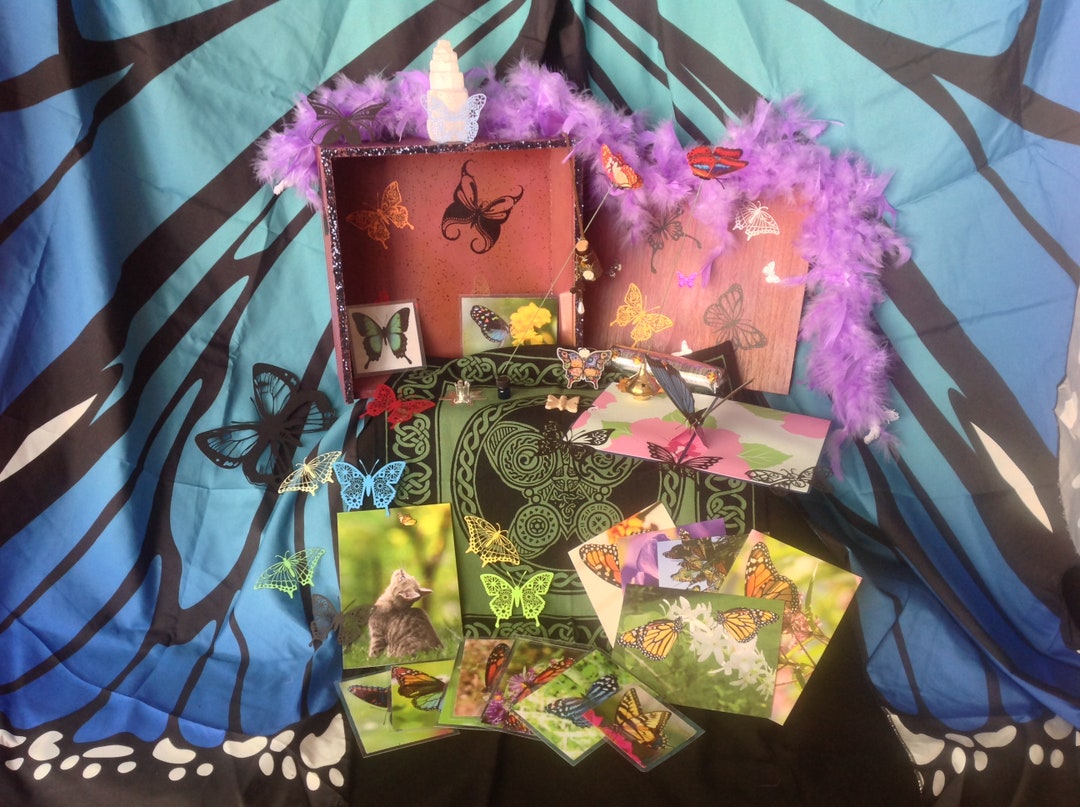 Butterfly Medicine Box Butterfly Totem Witch Wiccan Pagan Etsy