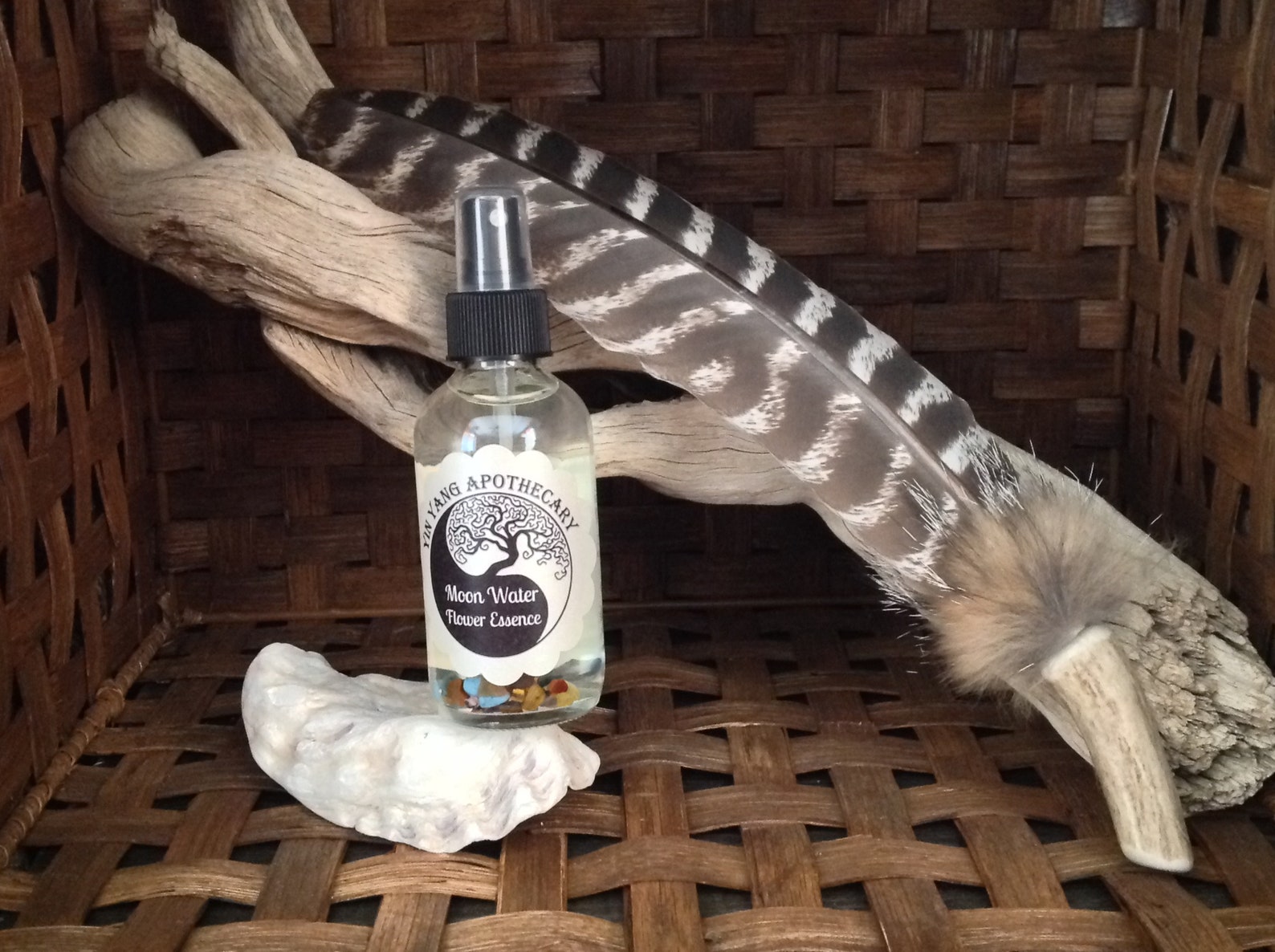 Moon Water Flower Essence Pagan Wiccan Shaman Blessing Etsy