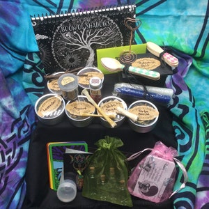 Witchcraft Kit, Spell Kit, Witch Spell Kit, Wiccan Kit, Spell Making Kit, Ritual Kit, Viking, Pagan, Baby Witch Starter Kit, Herb Containers