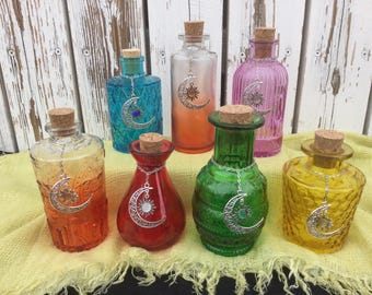 Celestial Moon Water, Moon Water Bottle, Potion Bottle, Spell