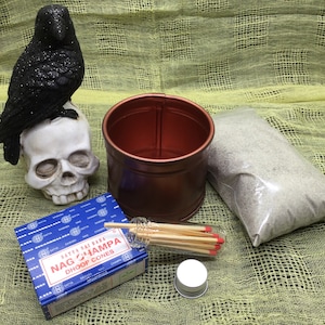 Antique Rose Barrel Cauldron, Barrel Cauldron, Witch Cauldron, Cauldron, Halloween Decoration, Incense Kit, Witch Altar Cauldron, Divination