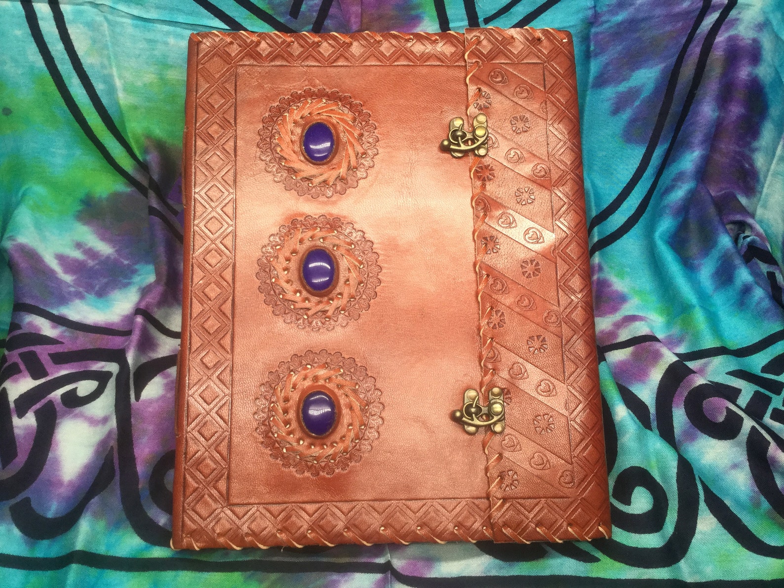 Book Of Shadows Leather Journal Wicca Book Of Shadows Grimoire Etsy