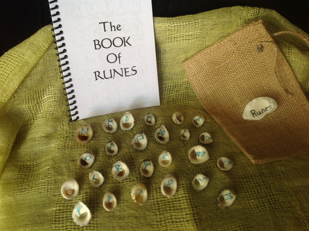 Shell Runes Viking Runes, Mini Sea Shell Runes, Witch Sea Shell Runes, Sea Witch ...
