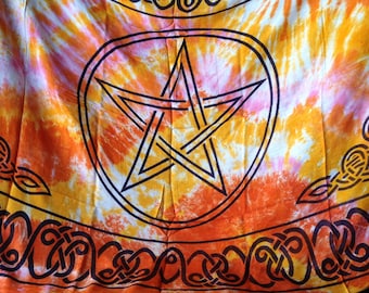 Pentagramm Altartuch, Pentagramm Wanddekoration, Hexe, Wiccan, Pagan, Metaphysical, NewAge, Home Dekor, Ritual, Zeremoniell, Wikinger, Altarobjekt