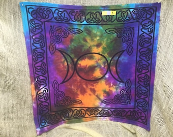 Triple Moon Altar Cloth Altar Accessory Witch Wicca Ritual Tarot Card Cloth Home Decor Tapestry