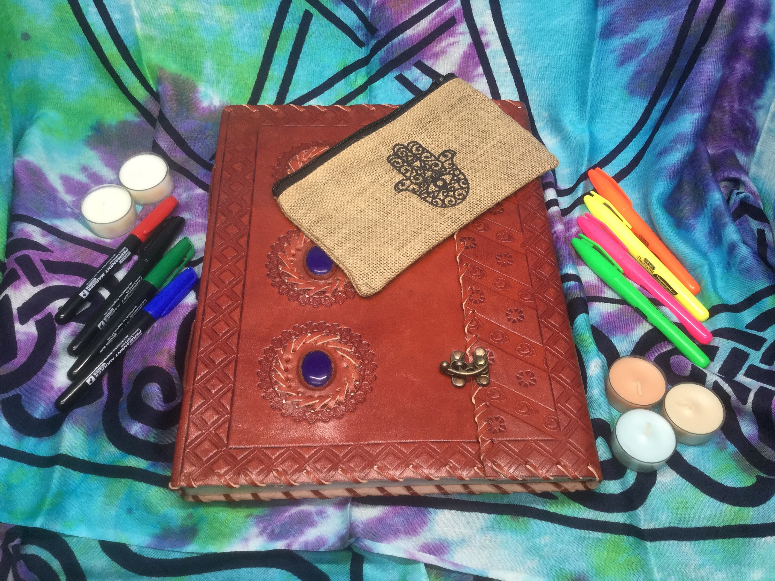 Book Of Shadows Leather Journal Wicca Book Of Shadows Grimoire Etsy