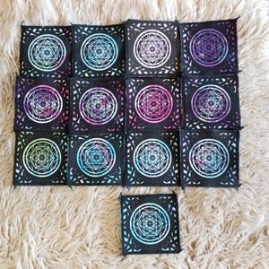 Sacred Geometry Patches Made From Upcycled Tye Dye Tshirts Go Green ...