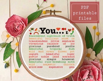 Leslie  quotes on Ann  parks funny modern PDF instant download cross stitch PATTERN!!