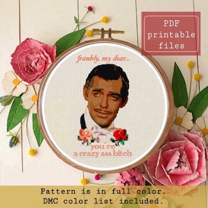 Francamente mi querido PATRÓN moderno de punto de cruz! Descarga instantánea de PDF Samwise Simple Stitch