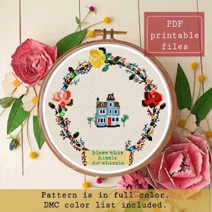 Benedici questo SCHEMA punto croce moderno per punto croce rap divertente e shizzle! Download immediato PDF Samwise Simple Stitch