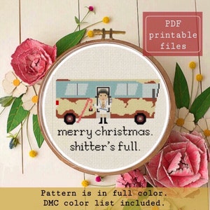 Shitter&#39;s full instant download cross stitch PATTERN