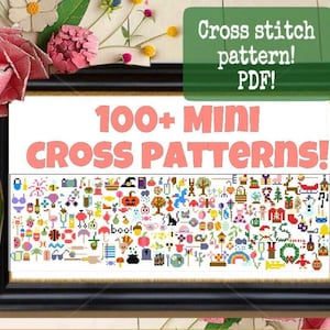 100+ mini cross stitch patterns