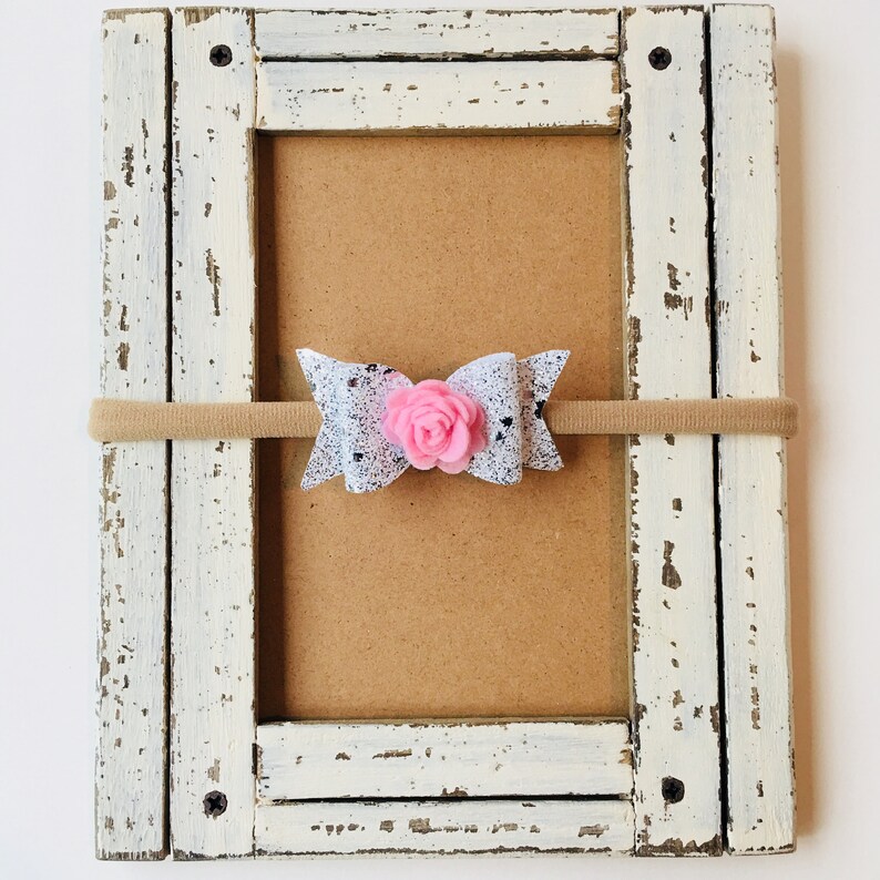 Baby Bow Nylon Headbands Baby Gift Infant Headband Pink Flower Bow Baby Headband Baby Girl Headband Baby Headbands Glitter Bow