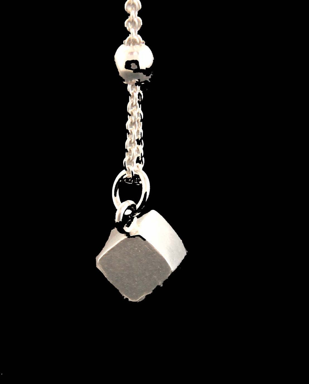 Cube Sterling Silver Necklace. - Etsy