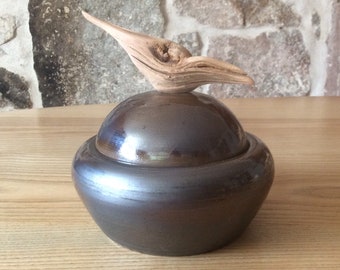 Stoneware box - decorative or utilitarian